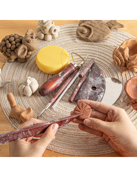 Juego de 8 herramientas de cerámica UUSYCUN para modelar