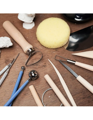 Juego de 12 Herramientas de Arcilla Nozomy para Cerámica