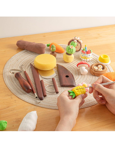 Juego de 8 herramientas de cerámica UUSYCUN para modelar