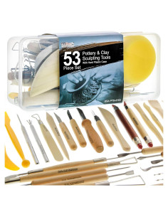 Juego de Herramientas de Cerámica U.S. Art Supply 53 Piezas