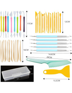 Set de Herramientas de Arte Langqun 41 Piezas para Arcilla 2