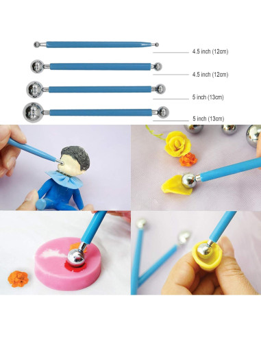 Kit de Herramientas de Arcilla EuTengHao 61 Piezas para Modelado