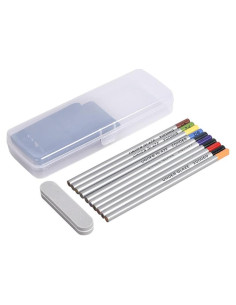 Juego de 10 Lápices de Subvidriado YOKKBRUN Colores Vivos