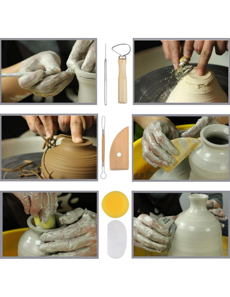 Kit de Herramientas de Arcilla EuTengHao 61 Piezas para Modelado