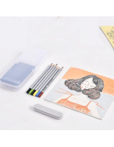 Juego de 10 Lápices de Subvidriado YOKKBRUN Colores Vivos 2