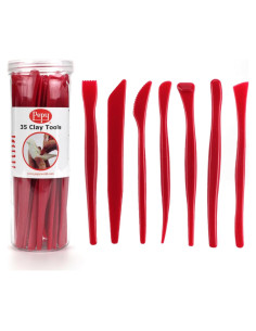 Juego de Herramientas de Escultura Pepy 35 Piezas para Arcilla