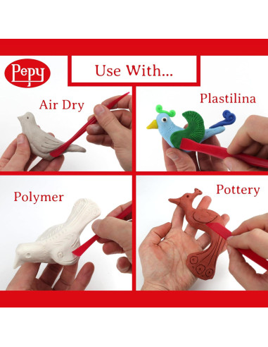 Juego de Herramientas de Escultura Pepy 35 Piezas para Arcilla