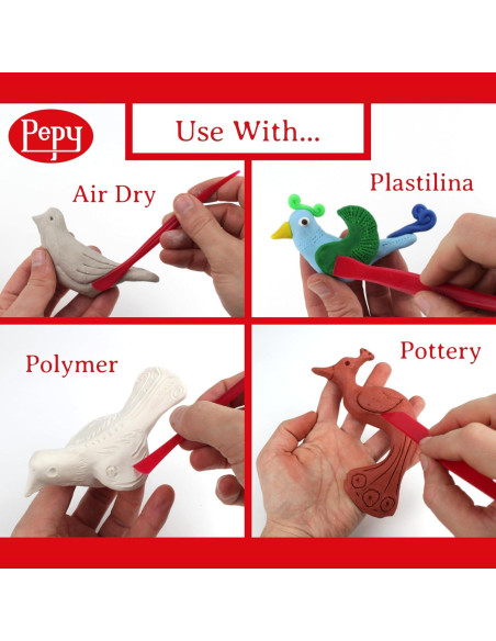 Juego de Herramientas de Escultura Pepy 35 Piezas para Arcilla