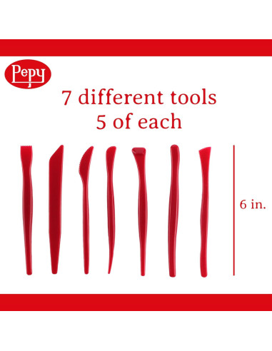 Juego de Herramientas de Escultura Pepy 35 Piezas para Arcilla