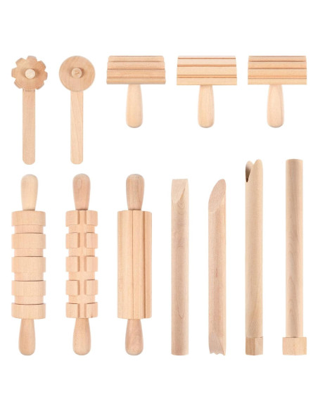 Juego de Herramientas de Madera Kisangel para Manualidades