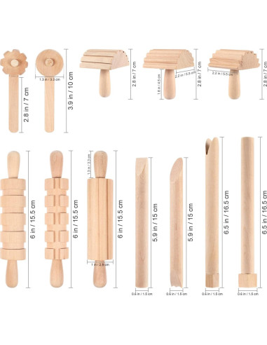 Juego de Herramientas de Madera Kisangel para Manualidades