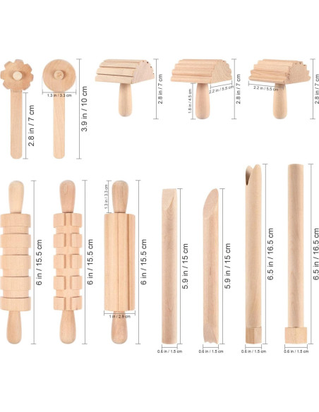 Juego de Herramientas de Madera Kisangel para Manualidades