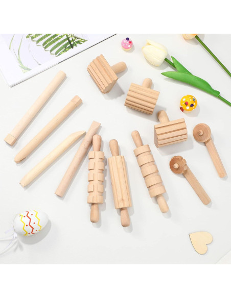 Juego de Herramientas de Madera Kisangel para Manualidades