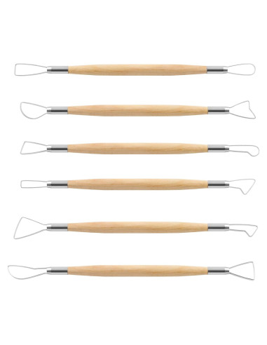 Juego de 6 Herramientas de Escultura Suiwotin para Arcilla