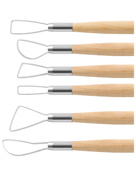 Juego de 6 Herramientas de Escultura Suiwotin para Arcilla