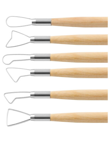 Juego de 6 Herramientas de Escultura Suiwotin para Arcilla