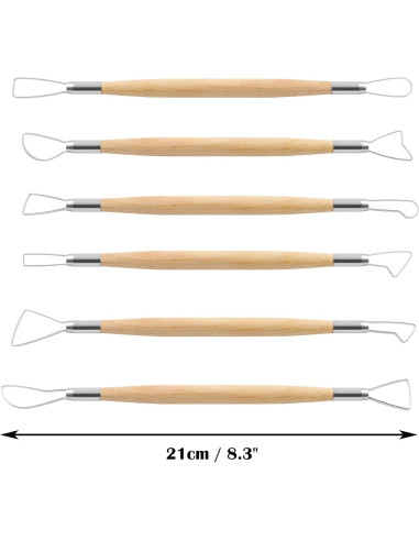 Juego de 6 Herramientas de Escultura Suiwotin para Arcilla
