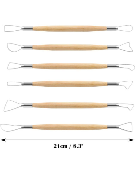 Juego de 6 Herramientas de Escultura Suiwotin para Arcilla
