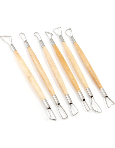 Juego de 6 Herramientas de Escultura Suiwotin para Arcilla