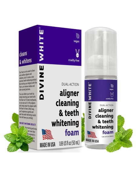 Limpiador de Alineadores Divine White 48g - Blanqueador Dental
