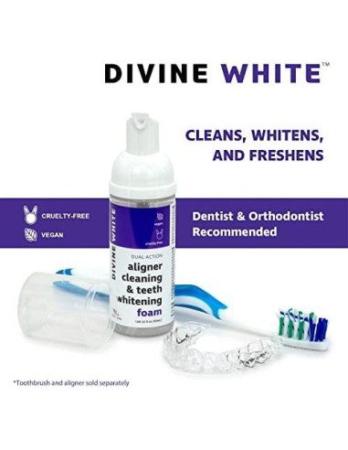Limpiador de Alineadores Divine White 48g - Blanqueador Dental
