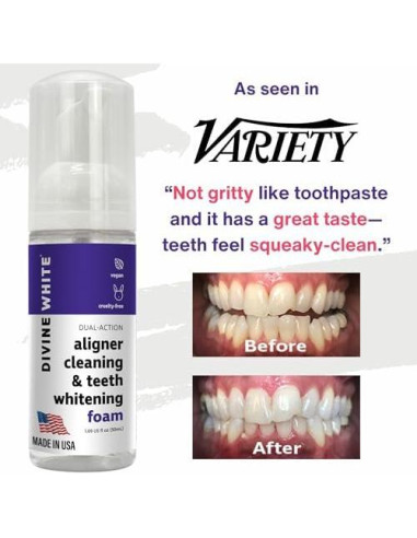 Limpiador de Alineadores Divine White 48g - Blanqueador Dental