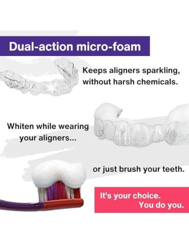 Limpiador de Alineadores Divine White 48g - Blanqueador Dental