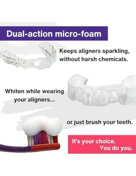 Limpiador de Alineadores Divine White 48g - Blanqueador Dental