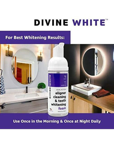 Limpiador de Alineadores Divine White 48g - Blanqueador Dental