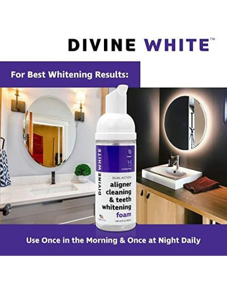 Limpiador de Alineadores Divine White 48g - Blanqueador Dental