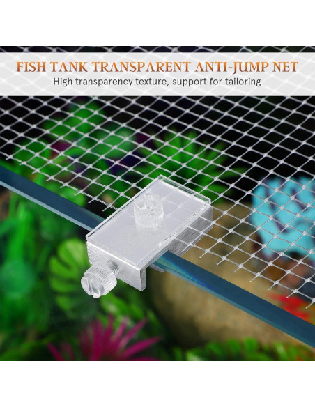 Red Antisalto para Acuario VILLCASE 70x53 cm Transparente Red Antisalto para Acuario VILLCASE 70x53 cm Transparente