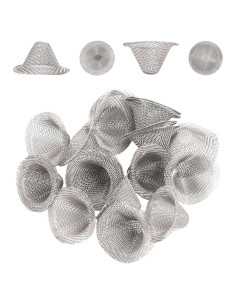 40 Filtros de Pantalla Cónica Acero Inoxidable MOZEAT 0.5 cm