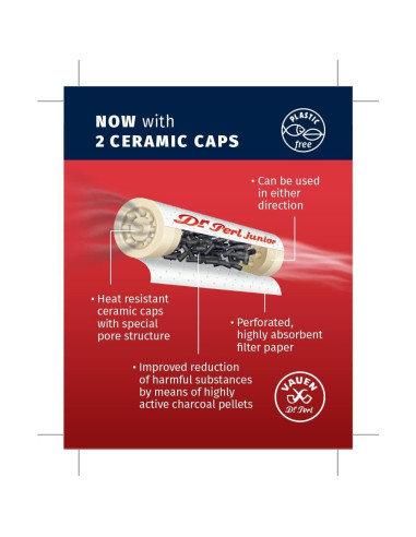 Filtros de Carbón Activado Dr. Perl Junior 6mm - 180 Filtros