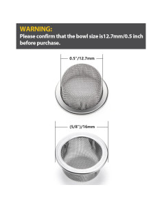 Pantallas de Acero Inoxidable Stanker 15pcs 1.27cm con Caja 2