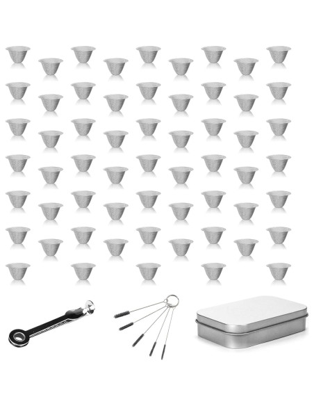 60 Piezas Pantallas de Malla Acero Inoxidable 0.5cm + Herramienta