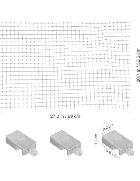Red Antisalto para Acuario VILLCASE 70x53 cm Transparente Red Antisalto para Acuario VILLCASE 70x53 cm Transparente