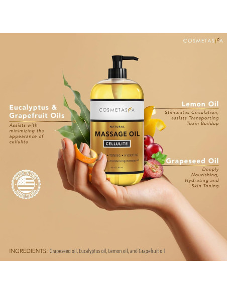 Aceite y Gel de Masaje Anticelulitis Cosmetasa 2x250ml