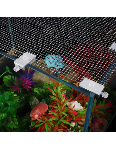 Red Antisalto para Acuario VILLCASE 70x53 cm Transparente