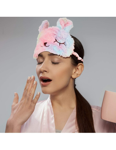3 Piezas Máscara de Sueño Geyoga para Niños - Felpa Suave
