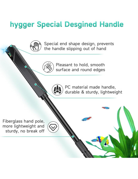 Kit de Limpieza de Acuario 6 en 1 Hygger para Tanques 75-605L