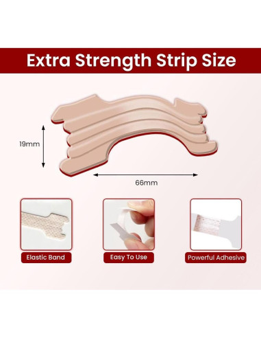 Tiras Nasales Massner Fuerza Extra 100 Unidades Beige