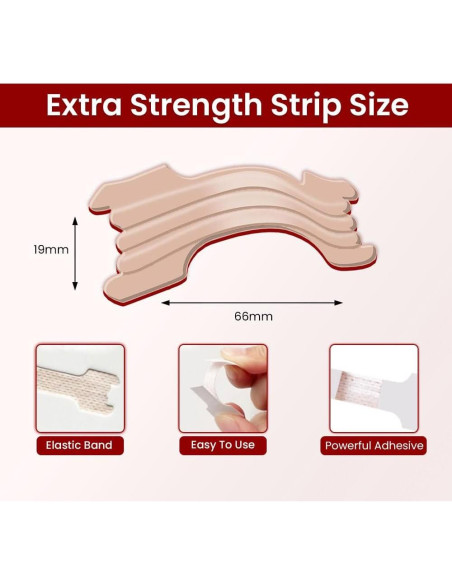 Tiras Nasales Massner Fuerza Extra 100 Unidades Beige