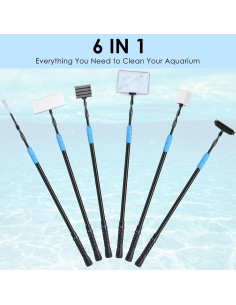 Kit de Limpieza de Acuario AquaMilagro 6 en 1 para 75-605 L 2