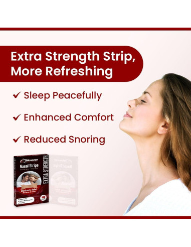 Tiras Nasales Massner Fuerza Extra 100 Unidades Beige