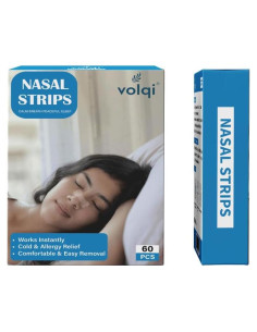 Tiras Nasales Volqi Fuerza Extra 60 Unidades Alivio Ronquidos