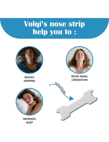 Tiras Nasales Volqi Fuerza Extra 60 Unidades Alivio Ronquidos