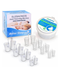 Paquete de 8 Válvulas Nasales Antisnoring QTYJ con Estuche