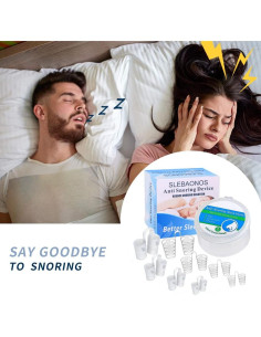 Paquete de 8 Válvulas Nasales Antisnoring QTYJ con Estuche 2