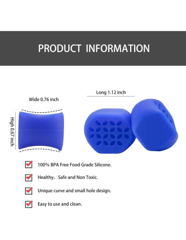 Ejercitador de Mandíbula GULZIIYA YJQ Silicona Azul