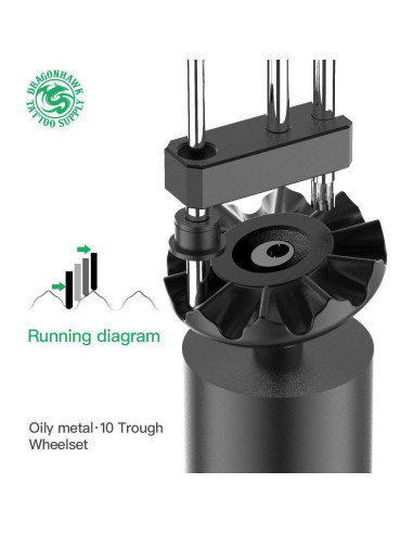 Kit de Tatuaje Dragonhawk con 20 Agujas y Pedal